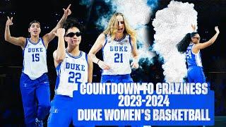 2023-2024 Duke Women's Basketball Intros Countdown to Craziness