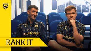 RANK IT | Cam Brannagan And Jordan Thorniley Take On Our Latest Quiz