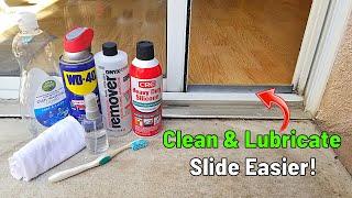 How To Clean & Lubricate Sliding Patio Doors or Window Tracks | Slide Open/Close Easier