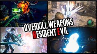 EVERY OVERPOWERED/STRONGEST WEAPONS in RESIDENT EVIL (MAIN GAMES)