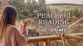 Cosy READ WITH ME outdoors  Read with me in nature, with music, 30 minutes real time, no talking