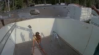 Super Floor Suspended Concrete System Installation : ICF Mansion Gets A Floor Day 1