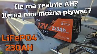 TEST - Akumulator 12V LiTime LiFePO4 230AH - Test Pojemności, Test w Praktyce na Łodzi Wędkarskiej