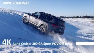 Toyota Land Cruiser 300 POV Off Road Drive, Max Speed Test, Mud, Sand, Snow Drive // LC300 GR Sport