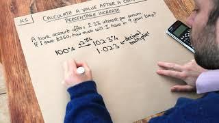 Key Skill - Calculate a value after a compound percentage increase.