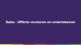 Sales | Offerte maken en digitaal ondertekenen