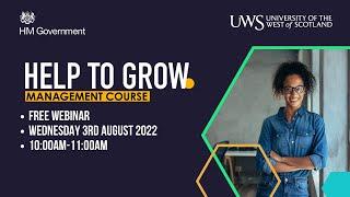 Help to Grow: Management at UWS - Boost your Business Webinar with guest speaker Hisashi Kuboyama