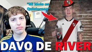 DAVO XENEIZE REACCIONA A LA TEORÍA DAVO ES HINCHA DE RIVER