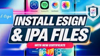 Install ESign on iOS & Sideload IPA Files on iPhone & iPad (No PC, No Jailbreak) | iOS 16 - 18.3.1