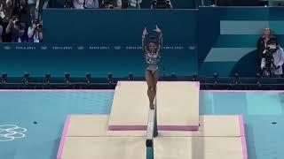 SIMONE BILES DAZZLED THE CROWD WITH HER STUNNING BEAM DISPLAY PARIS OLYMPICS 2024