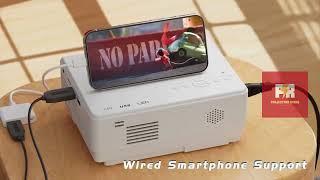  PANSEBA Mini Projector - Full HD 1080P | Two-Way Bluetooth & Portable Home Theater!