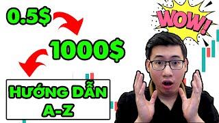 Hướng Dẫn Đánh Forex 0.5$ Lên 1000$ Từ A -Z (Đòn Bẩy Vô Cực)