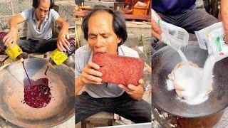vlog: 揭开疯狂美食家制作猪血糕的整个过程