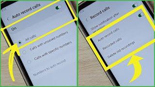 Samsung Galaxy M14 5G How to Enable Auto Call Recording