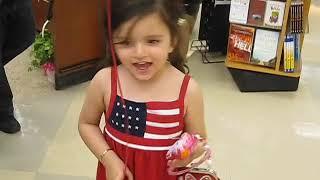 Film of Angelina Jordan when 3 years old in U.S.A