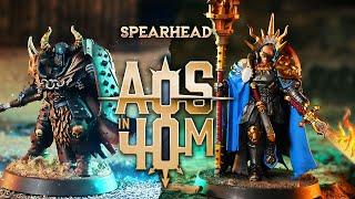 Stormcast vs Slaves To Darkness. Warhammer Battle - AOS Spearhead!
