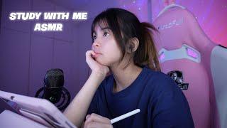 Study With Me! ASMR pencil writing, keyboard typing, mouse clicking