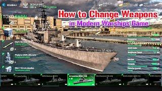 CARA GANTI SENJATA DI GAME modern warships