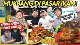 CHALLENGE WASEDABOYS NAWAR HARGA DI PASAR - MUKBANG SEAFOOD BAJO! | INDONESIA TRIP