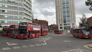 London Buses at West Croydon Bus Station on Tuesday 1st August 2023