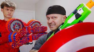 NERF WAR: EVIL Spiderman