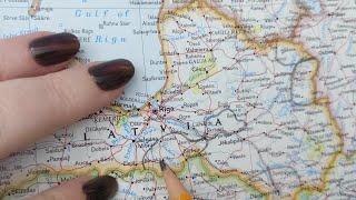 ASMR ~ Bauska, Latvia History & Geography ~ Soft Spoken Map Tracing Google Earth