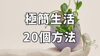 2023 極簡生活的20個方法！學會了，世界就對你簡單。 20 Ways to Minimalist Your Life【愛學習 】