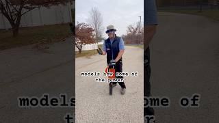 Landscaper compares electric with gas leaf blowers #garden #landsclandscaper