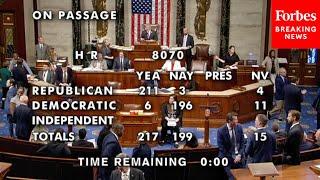 BREAKING NEWS: House Votes To Advance National Defense Authorization Act For 2025