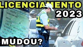 LICENCIAMENTO 2023: ATENÇÃO! NOVA REGRA!  MUDANÇA NO CÓDIGO DE TRÂNSITO! O QUE MUDOU?