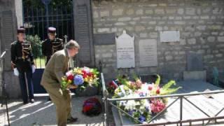 Changing of the American Flag Over Lafayette's Tomb, Paris, July 4 - France Revisited