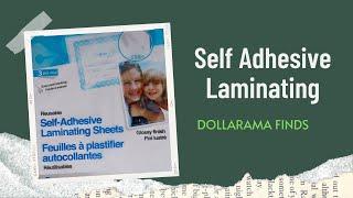 Laminating Sheets | Self Adhesive #shorts #dollarama #selfseal