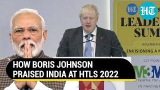 'I love India very much': Boris Johnson heaps praise, recalls his first visit | HTLS 2022