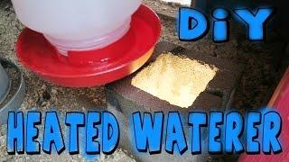 DIY HEATED CHICKEN WATERER