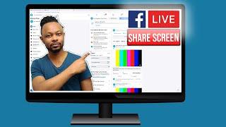 How to SHARE your SCREEN on Facebook Live for beginners | 2021 Update