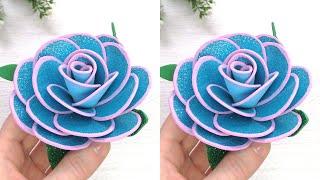 How to make Rose Flower / Roses from foamiran - Easy!