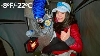 Cozy Rooftop Tent Camping in -8ºF/-22ºC in South Dakota