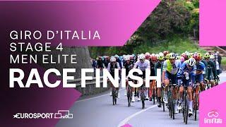 MIGHTY SPRINT!  | Giro D'Italia Stage 4 Race Finish | Eurosport Cycling