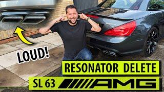 Mercedes SL63 AMG Resonator Delete / Straight-Pipe Exhaust Modifcations R231