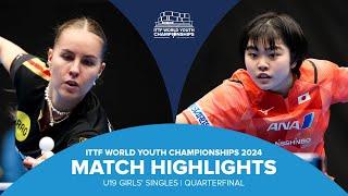 Annett Kaufmann vs Mao Takamori | U19 GS-QF | ITTF World Youth Championships 2024