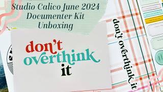 Studio Calico June 2024 Documenter Kit Unboxing
