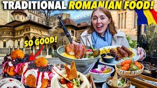 First Time Trying ROMANIAN FOOD! Epic Feast of Mici, Papanasi, Pork Knuckle & More in Bucharest