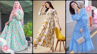 Summer Special Casual Wear Printed Frock Design For Girls/Lawn Frock Designs 2024 by GTM STYLES