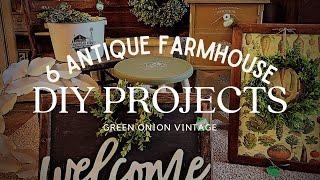 6 ANTIQUE FARMHOUSE DIY UPCYLING PROJECTS FOR RESALE