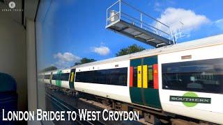 [4K] London Train | London Bridge Station to West Croydon