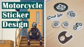 Sticker Mule Review - My Motorcycle & Coffee Inspired Graphic Designs | Meghan Stark