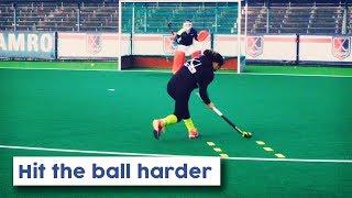 How to hit the ball harder on goal | Hockey Heroes TV