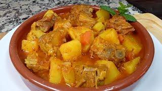 GUISO DE COSTILLAS CON PATATAS una receta de nuestras abuelas que deliciosa