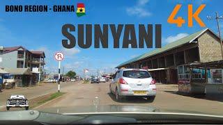 Sunyani Drive from Market - Penkwase Nkwabeng in the Bono Region of Ghana 4K