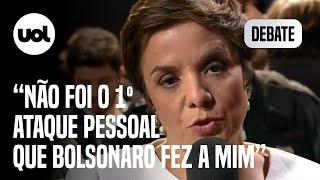 Debate: Bolsonaro não admite ser questionado por mulheres, diz Vera Magalhães
